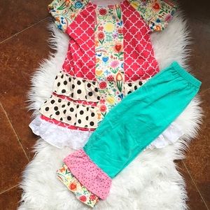 New Boutique outfit 2 4 5/6 6 7 8multi sizes